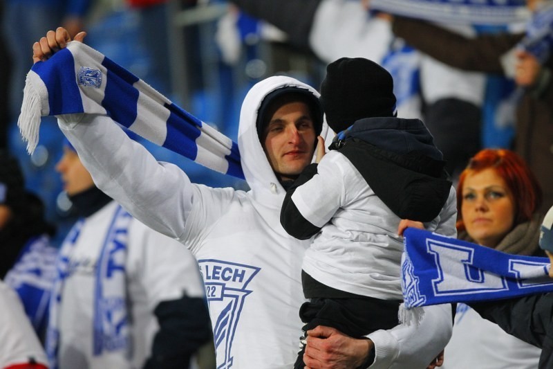 Poznań: Kibice na meczu Lecha ze Śląskiem [ZDJĘCIA]