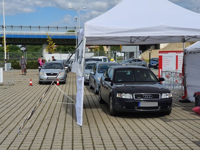 Punkt pobrań na Stadionie Wrocław