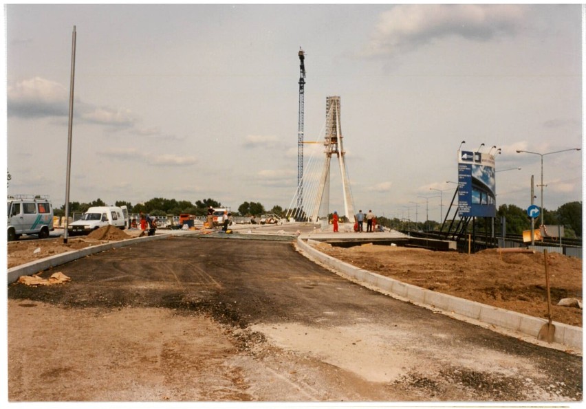 Budowa mostu Świętokrzyskiego, 26.08.2000 r.