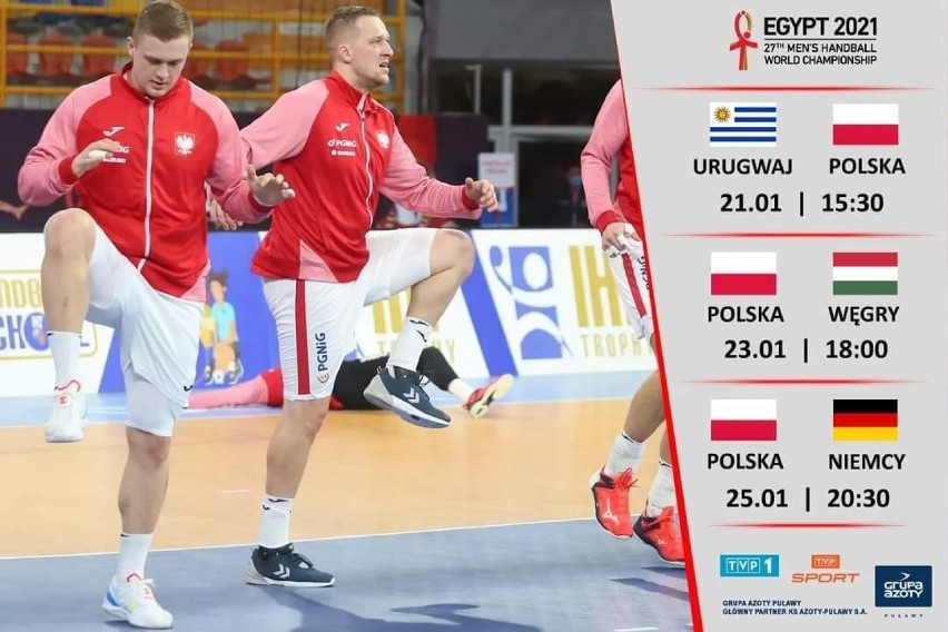 Reprezentacja Polski z Dawidem Dawydzikiem z Żagania będzie dzisiaj walczyć na Mistrzostwach Świata w piłce ręcznej. Kibicuj z nami!