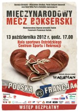 Mecz bokserski Polska - Francja w Ostródzie