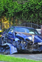 Wypadek w Szarkach. Jedna osoba trafiła do szpitala [FOTO]