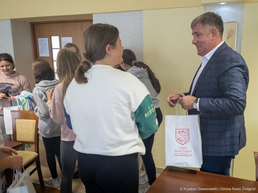 Uczniowie z Ukrainy spotkali się z wójtem Gminy Nowy Żmigród