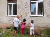Dzieci tworzyły muralową mapę Płocka [ZDJĘCIA]