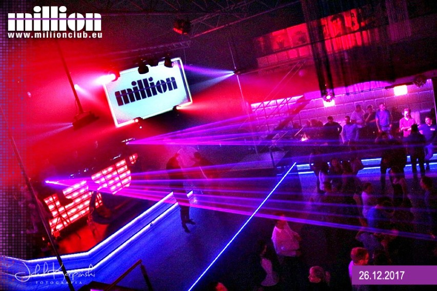 Impreza w klubie Million Włocławek - Laser Show - 26 grudnia 2017 [zdjęcia]