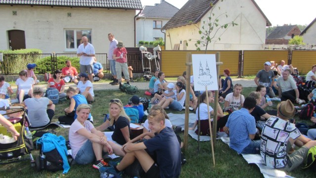 Opolska Pielgrzymka na Jasną Górę 2019. Przystanek w Kamieniu Śląskim.