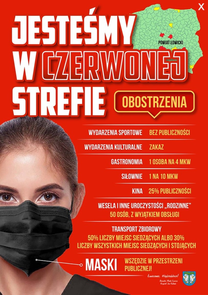 Łowicz w "czerwonej strefie". Mieszkańcy mają mieszane odczucia [ZDJĘCIA]