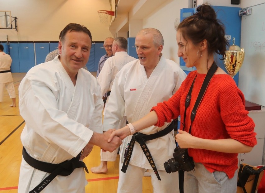 Mistrz karate Giuseppe Beghetto (8 dan) poprowadził zajęcia...