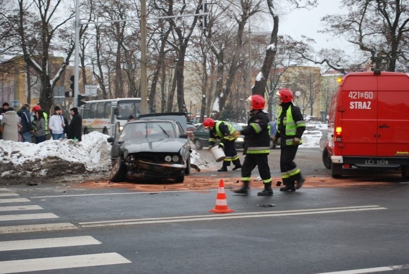 Wypadek przy ul. Sikorskiego