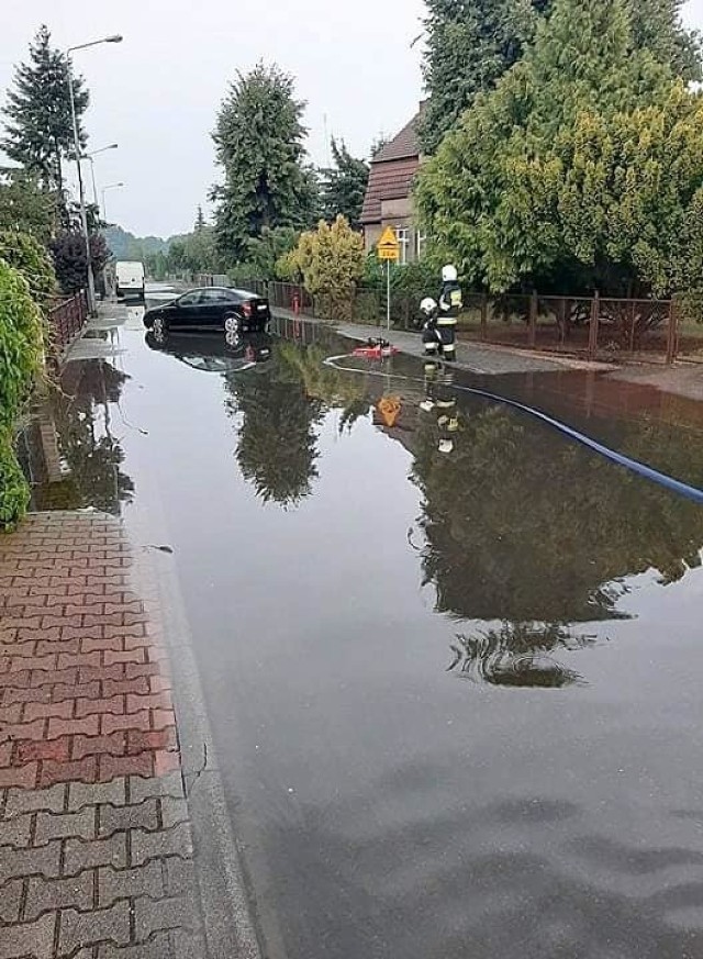 We wtorek 18 sierpnia w Skwierzynie doszło do licznych podtopień.