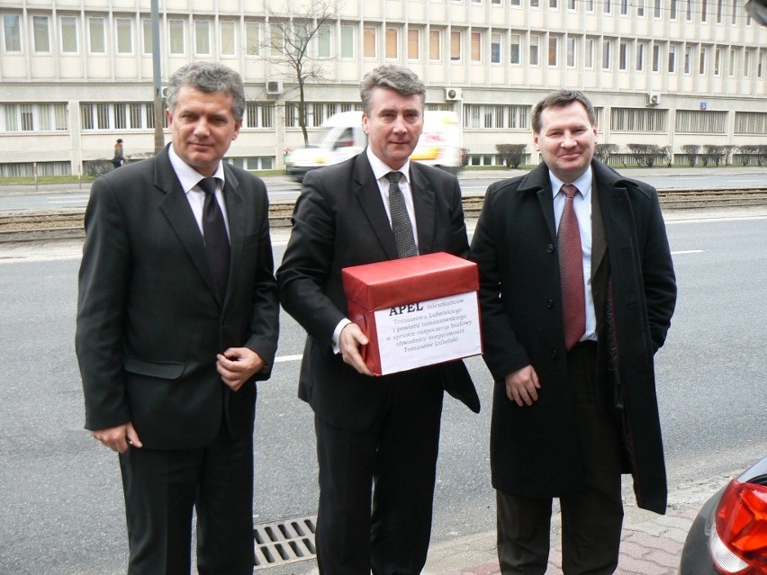 od lewej: Jan Kowalczyk, Wojciech Żukowski, Mariusz Grad