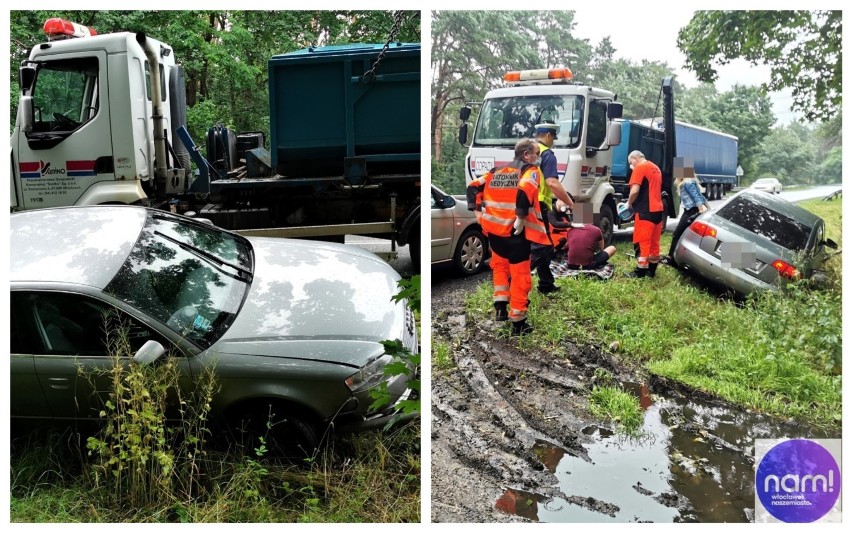 Wypadek na drodze Brześć Kujawski - Włocławek.