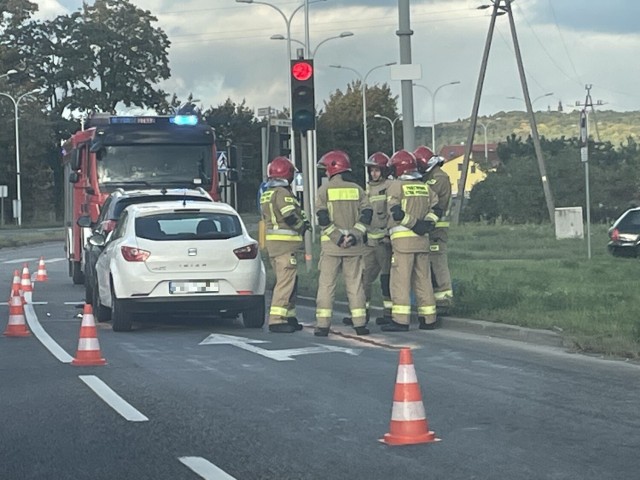 Na miejscu niedzielnej kolizji na kieleckim Białogonie