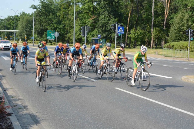 Kolarze przejeżdżali pętlę wyznaczoną na ul. Hallera w Grudziądzu