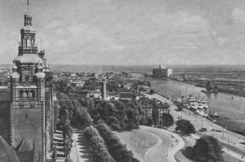 Panorama starego Szczecina z wyjątkowego miejsca. To mogli zobaczyć dawni mieszkańcy