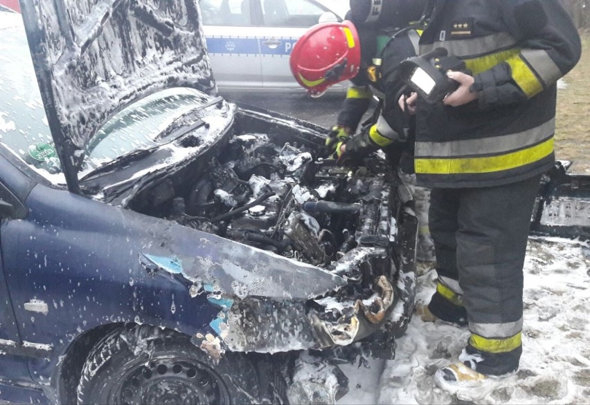 Pożar w Jastrzębiu: zapalił się samochód