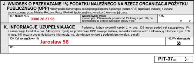 Komu przekazać 1 procent podatku: Pomoc dla Jarosława Kamińskiego
