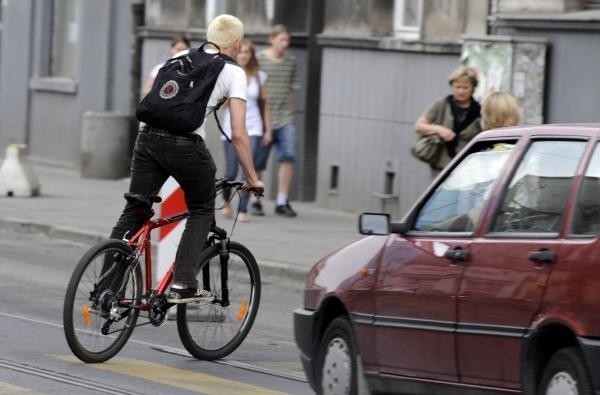 Kraków: policja nagminnie kontroluje rowerzystów