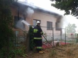 Pożar budynku mieszkalnego w miejscowości Wola Adamowa w gminie Chodecz