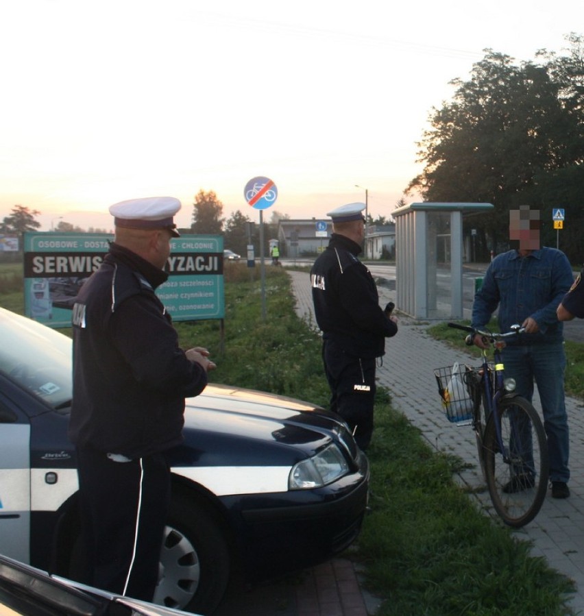 Akcja Bezpieczny rowerzysta w mieście w Aleksandrowie Kujawskim