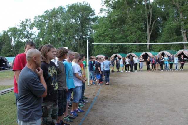 Pleśna 2014 Racibórz: uczestnicy są na drugim turnusie obozu.