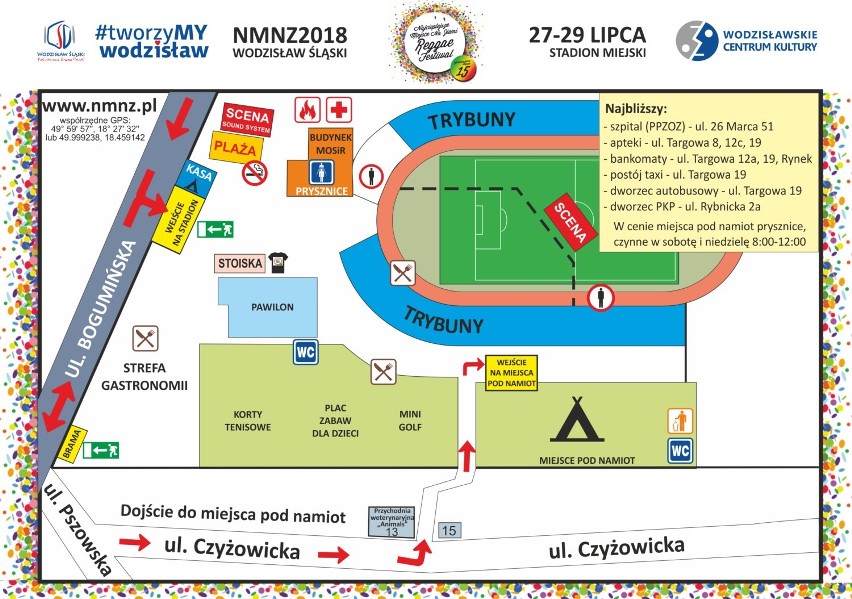 Sprawdź mapę festiwalu Najcieplejszego Miejsca na Ziemi