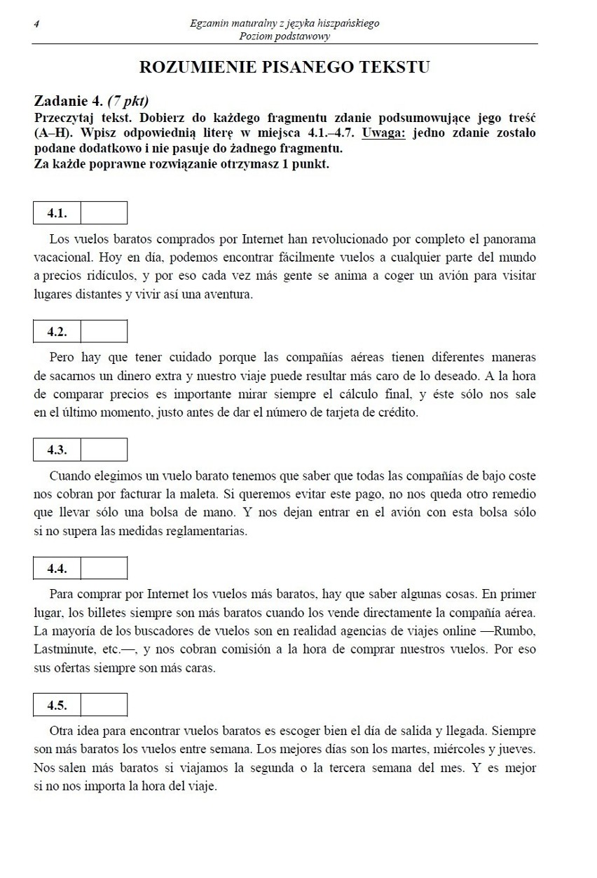 MATURA 2013 z języka hiszpańskiego - poziom podstawowy i rozszerzony [arkusze CKE, odpowiedzi]