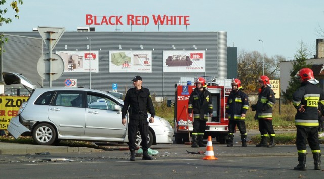 Wypadek na al. Poznańskiej w Pile