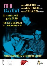 Trio Jazzowe wystąpi w Państwowej Szkole Muzycznej w Sieradzu w piątek 22 marca