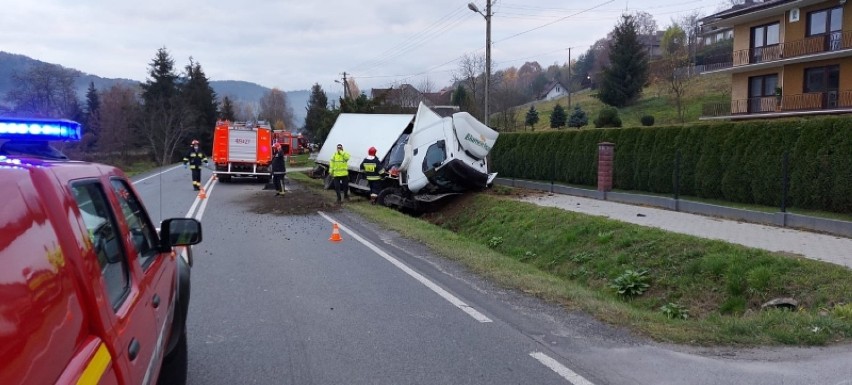 Wypadek na DK75 w Czchowie, 17.11.2020