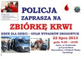 Opolska Policja organizuje zbiórkę krwi