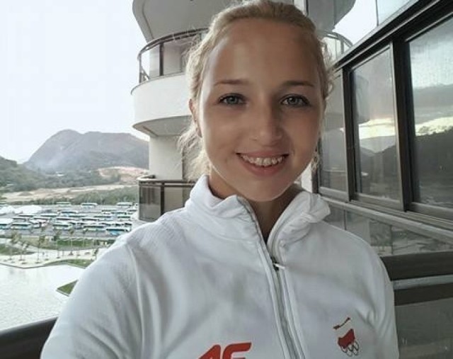 Karolina Kołeczek w wiosce olimpijskiej w Rio de Janeiro.