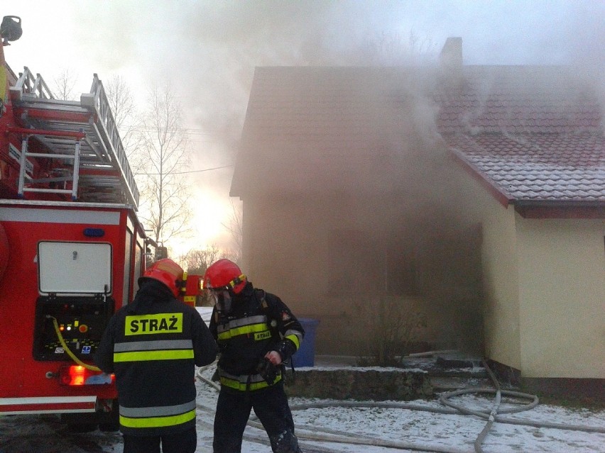 Powiat drawski: Pożar budynku mieszkalnego w Lasocinie!