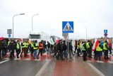 Protest rolników w Medyce. Blokada drogi w kierunku granicy