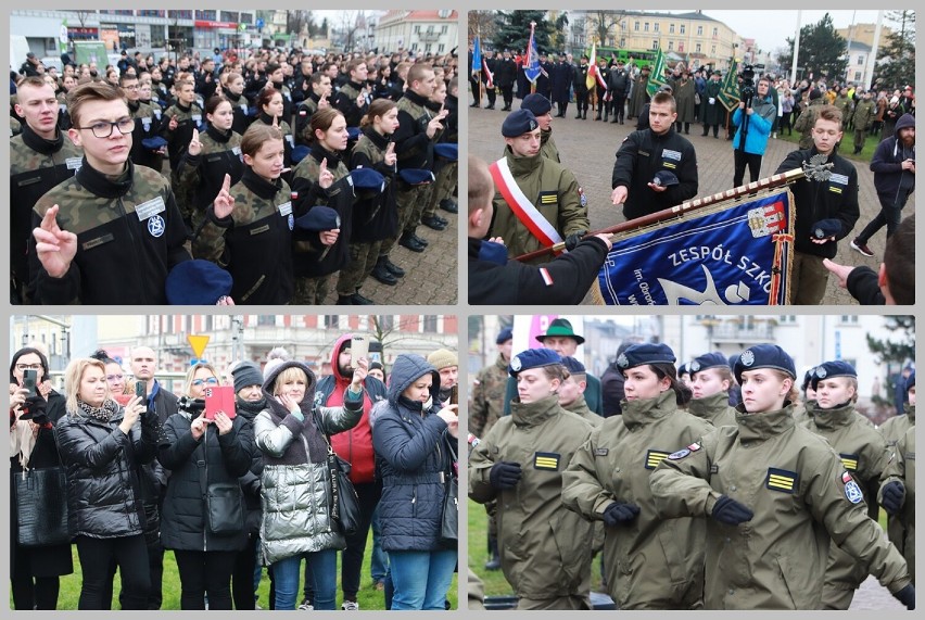 Ślubowanie kadetów Zespołu Szkół Akademickich we Włocławku,...