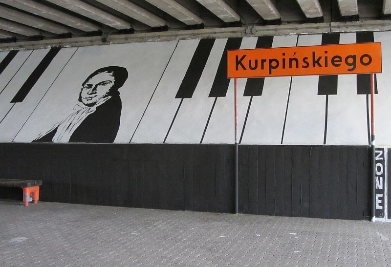 Kurpińskiego - Studenci namalowali mural na przystanku PST [ZDJĘCIA]