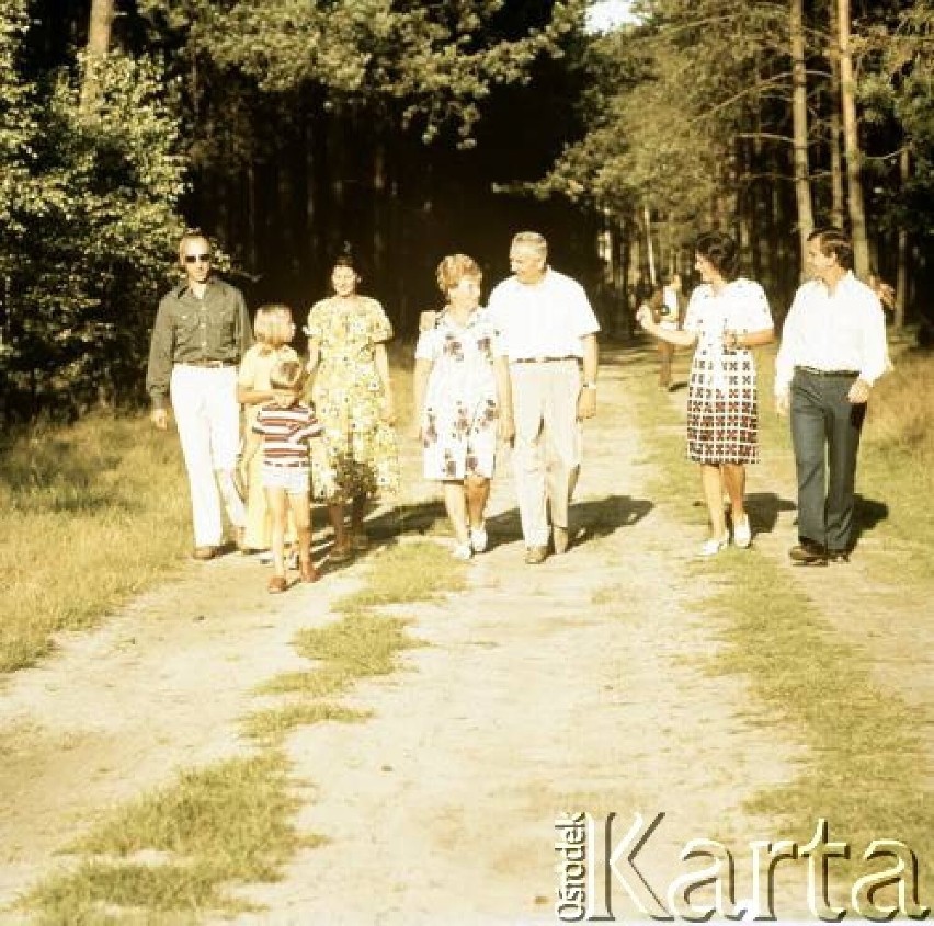 Sierpień 1974, Konewka k. Spały, Polska....