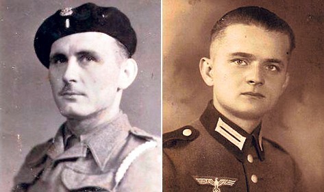 Bernard Ralla, 1945 rok ( prawej), Hans Ralla, 1943 rok