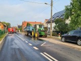 Zamknięty odcinek Sława-Lubogoszcz. Kilkaset litrów paliwa wylało się na drogę