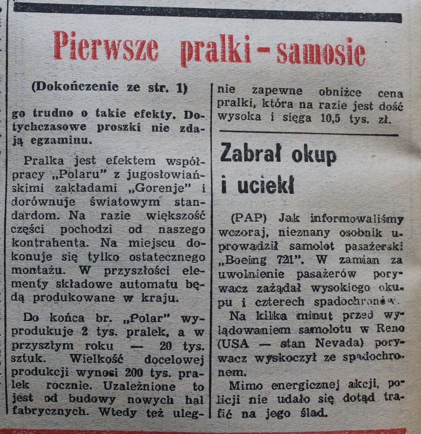 Wrocław. Pralka-samosia z Polaru kończy 50 lat! (REPORTAŻ, ZDJĘCIA)
