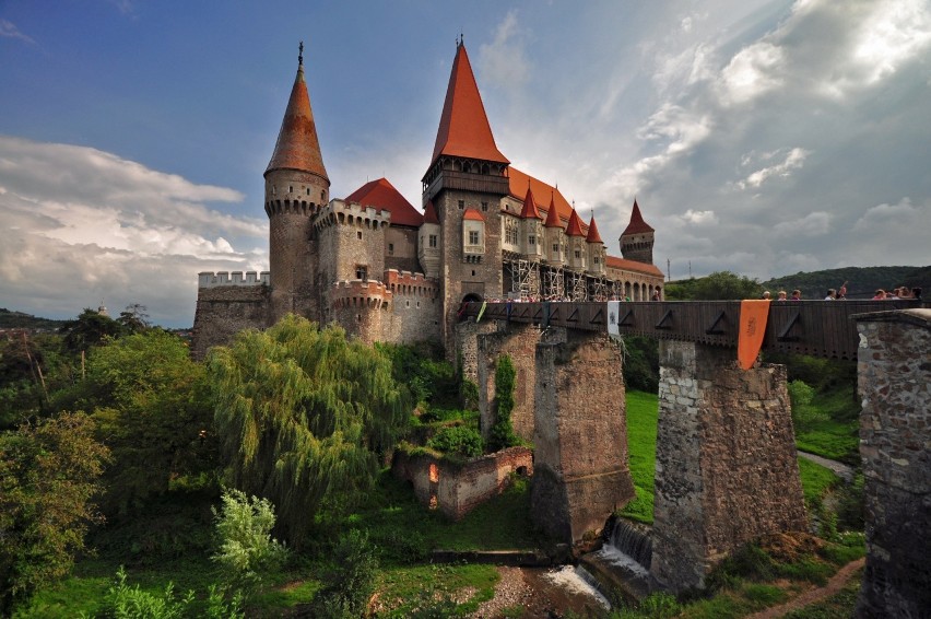 Zamek w Hunedoarze, Rumunia...
