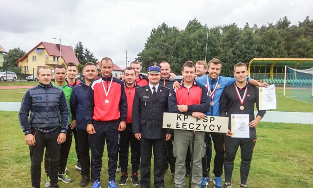 Strażacy KP PSP Łęczyca na  XVIII Mistrzostwach Województwa Łódzkiego Strażaków PSP w Lekkoatletyce