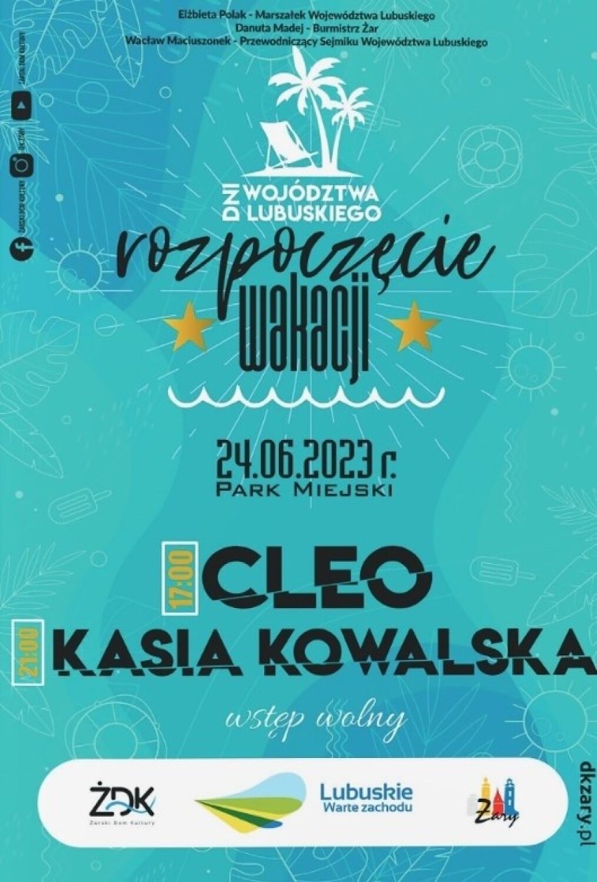 Cleo i Kasia Kowalska wystąpią w Żarach 24 czerwca