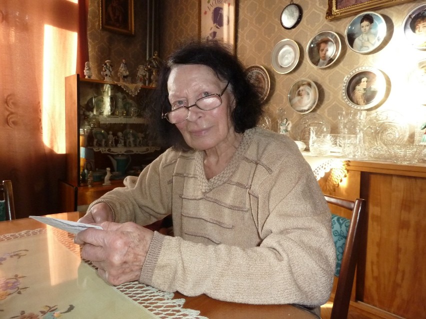 Natalia Laskowska w swoim mieszkaniu w Kaliszu