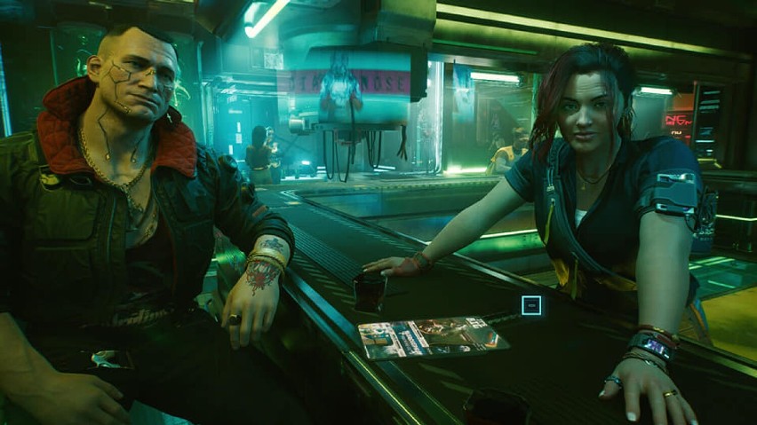 Screeny z gry Cyberpunk 2077