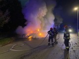 Pożar samochodu osobowego przy ul. Turkusowej w Toruniu