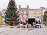 W Pucku zaczyna robić się świątecznie: na Starym Rynku stanęła choinka, bombka i inne ozdoby | ZDJĘCIA, WIDEO