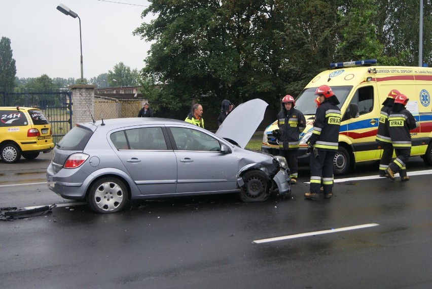Wypadek na ulicy Majkowskiej w Kaliszu