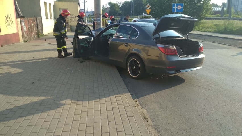 Wypadek na ulicy Sierakowskiego w Radomsku [ZDJĘCIA]