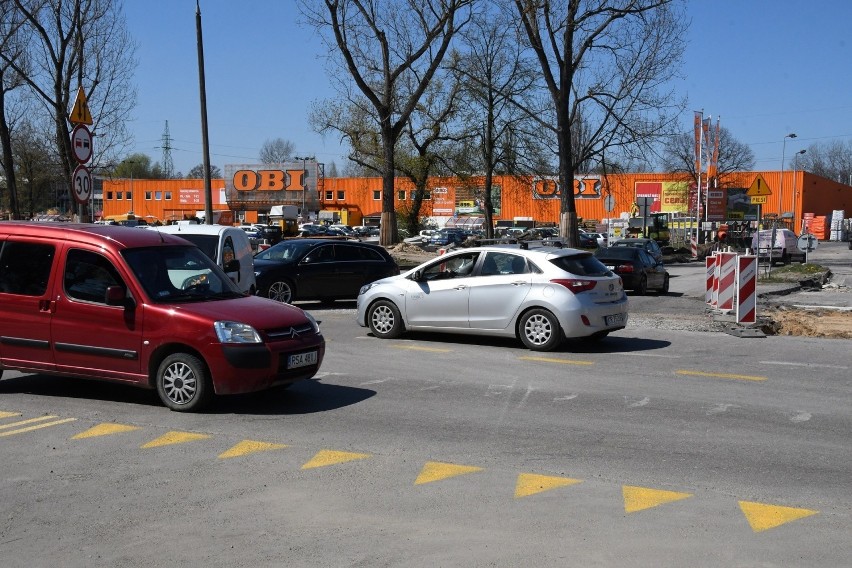 Ogromne korki na ulicy Zagnańskiej kierunku centrum Kielc